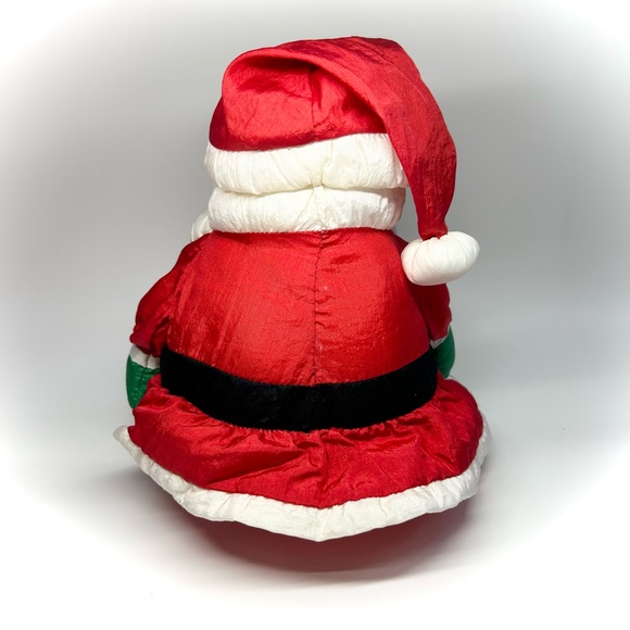 Vintage Santa Claus Nylon Plush Christmas 90s Hallmark Stuffed Parachute Toy Vtg - Picture 4 of 7